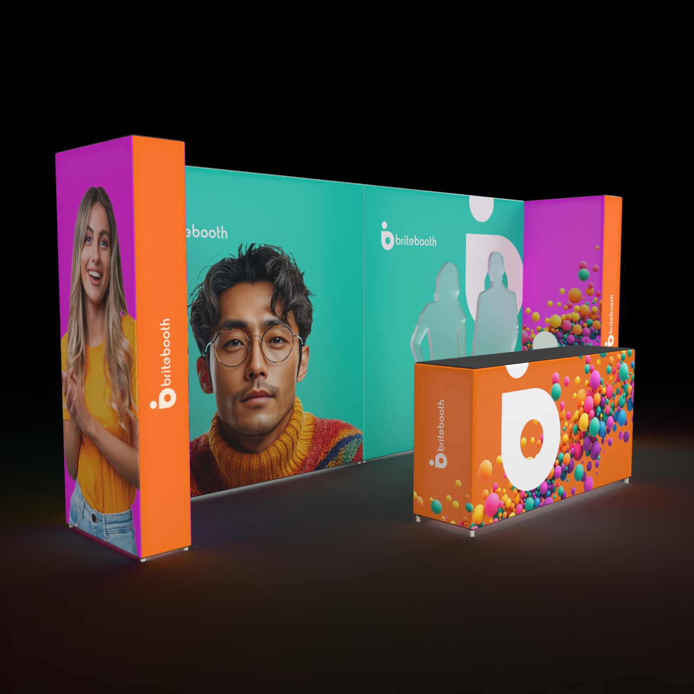 What is a backlit trade show display