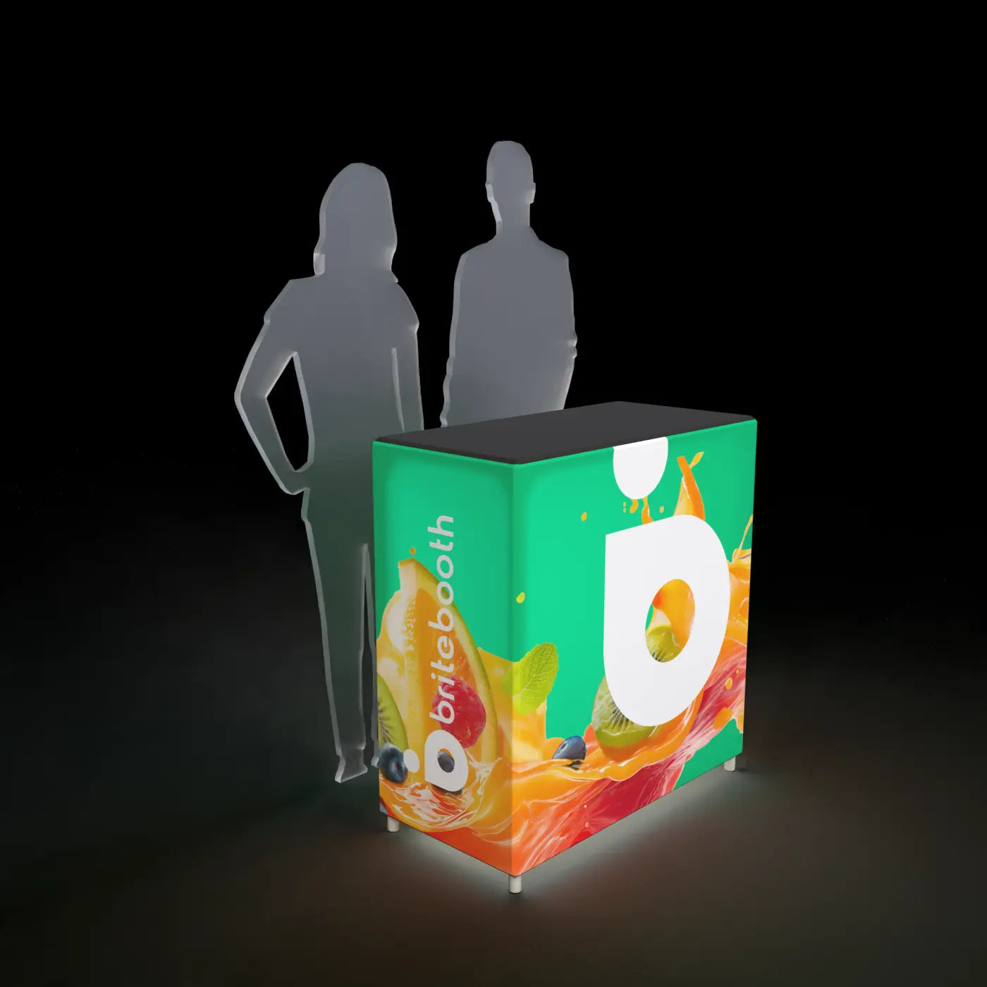 Backlit Trade Show Counters BriteBooth