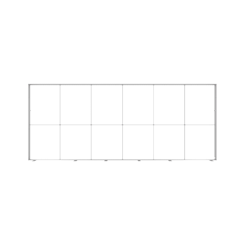 Brandstand USA Trade Show Display 20' BrightLine W Light Box Wall