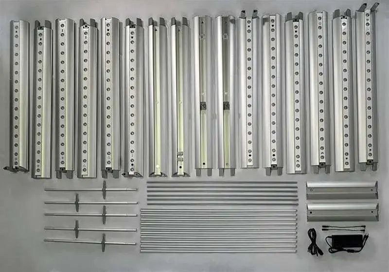 20ft BrightLine W backlit light box wall with SEG graphics