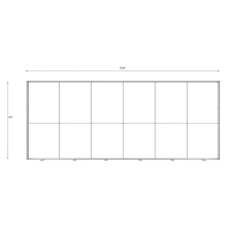 Brandstand USA Trade Show Display 20' BrightLine W Light Box Wall