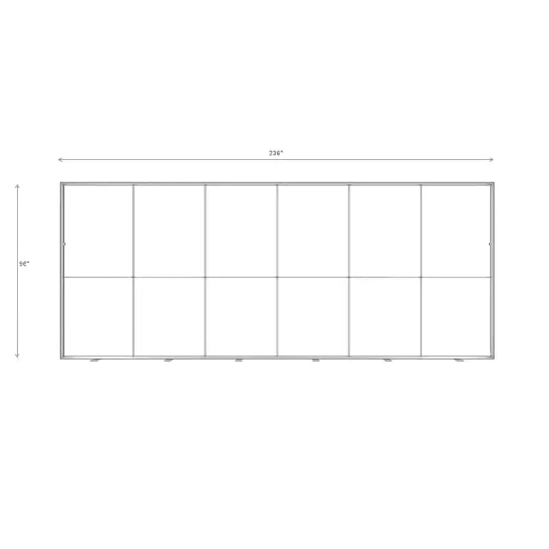 20ft BrightLine W backlit light box wall with SEG graphics