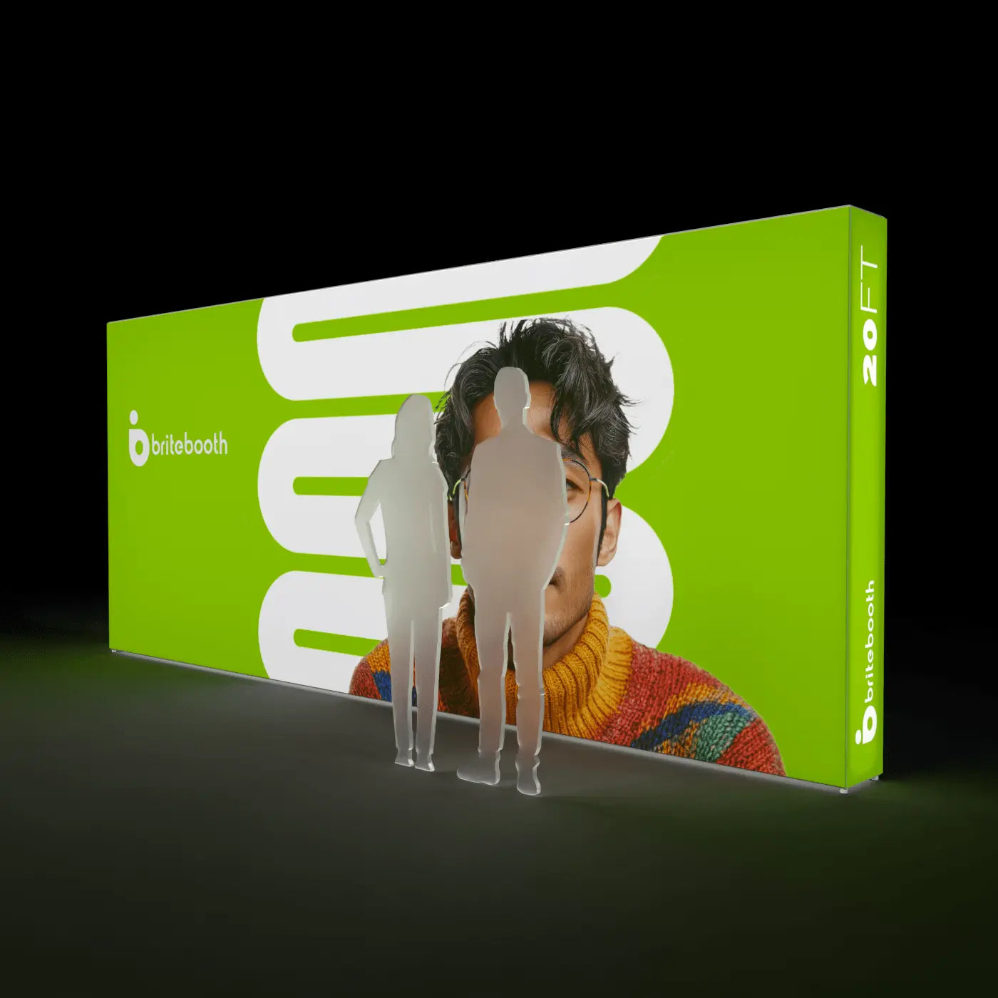 Makitso Trade Show Display 20ft Casonara Backlit Display Wall