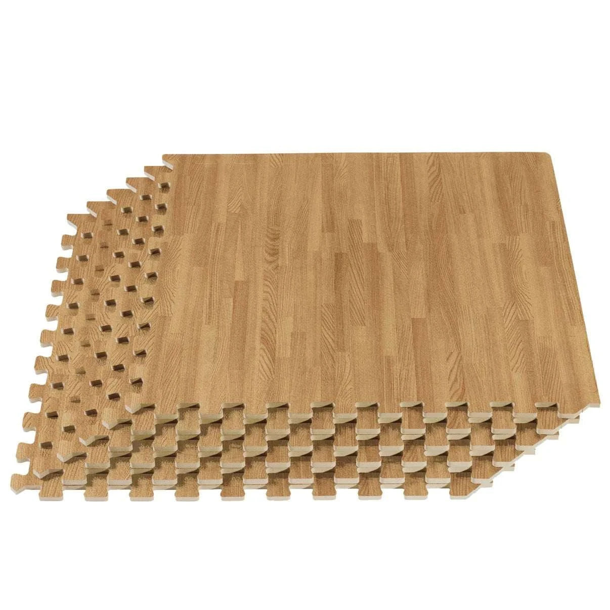 BriteBooth White Oak 5/8" Wood Floor Printed Foam Mats