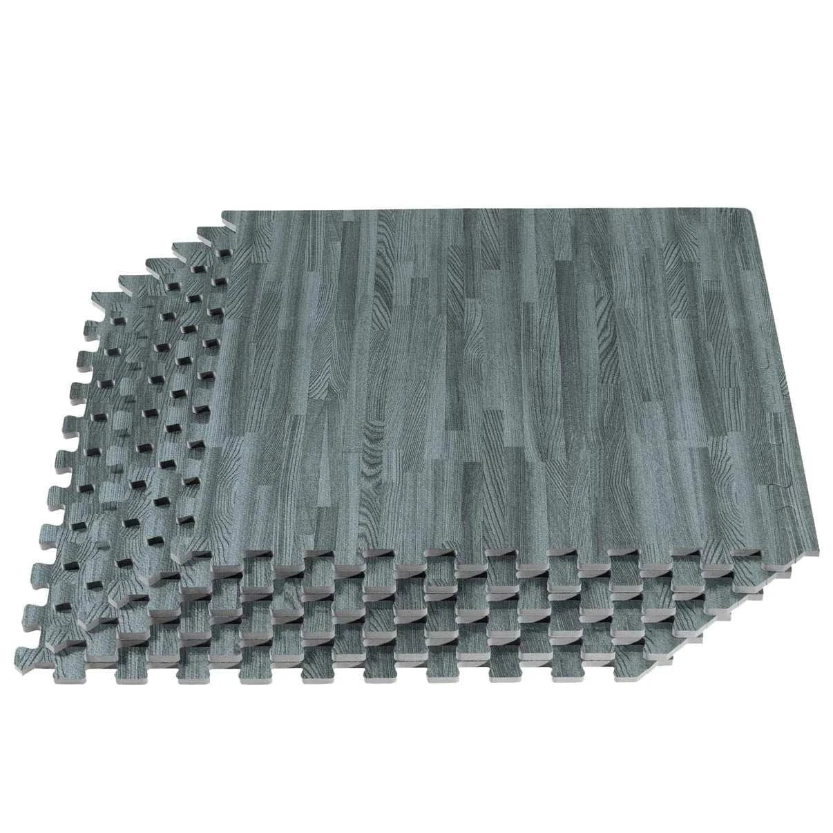 BriteBooth Slate 5/8" Wood Floor Printed Foam Mats