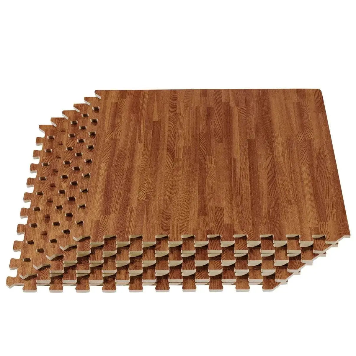 5/8-Inch Wood-Look Trade Show Foam Flooring Mahogany