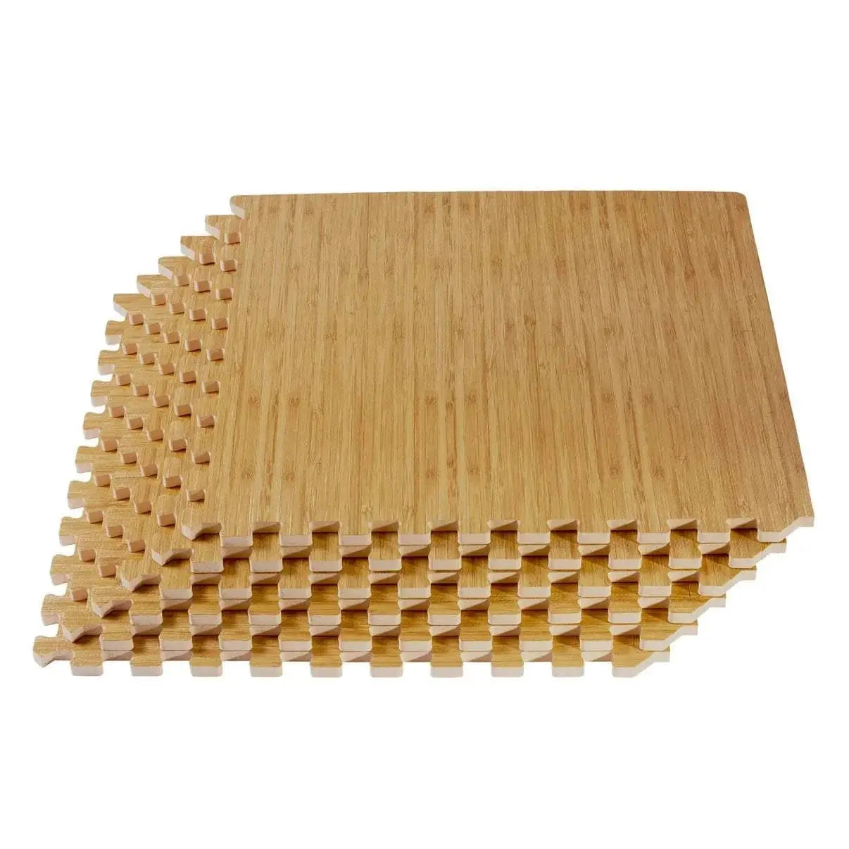 5/8-Inch Wood-Look Trade Show Foam Flooring Light Bamboo