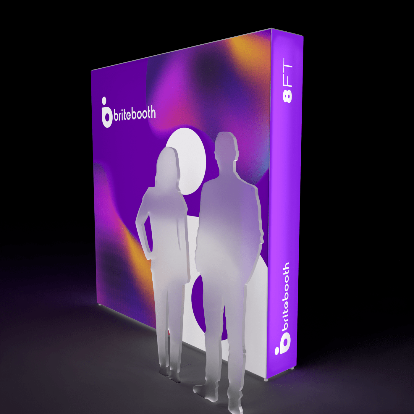 Makitso Trade Show Display 8ft Casonara Backlit Display Wall