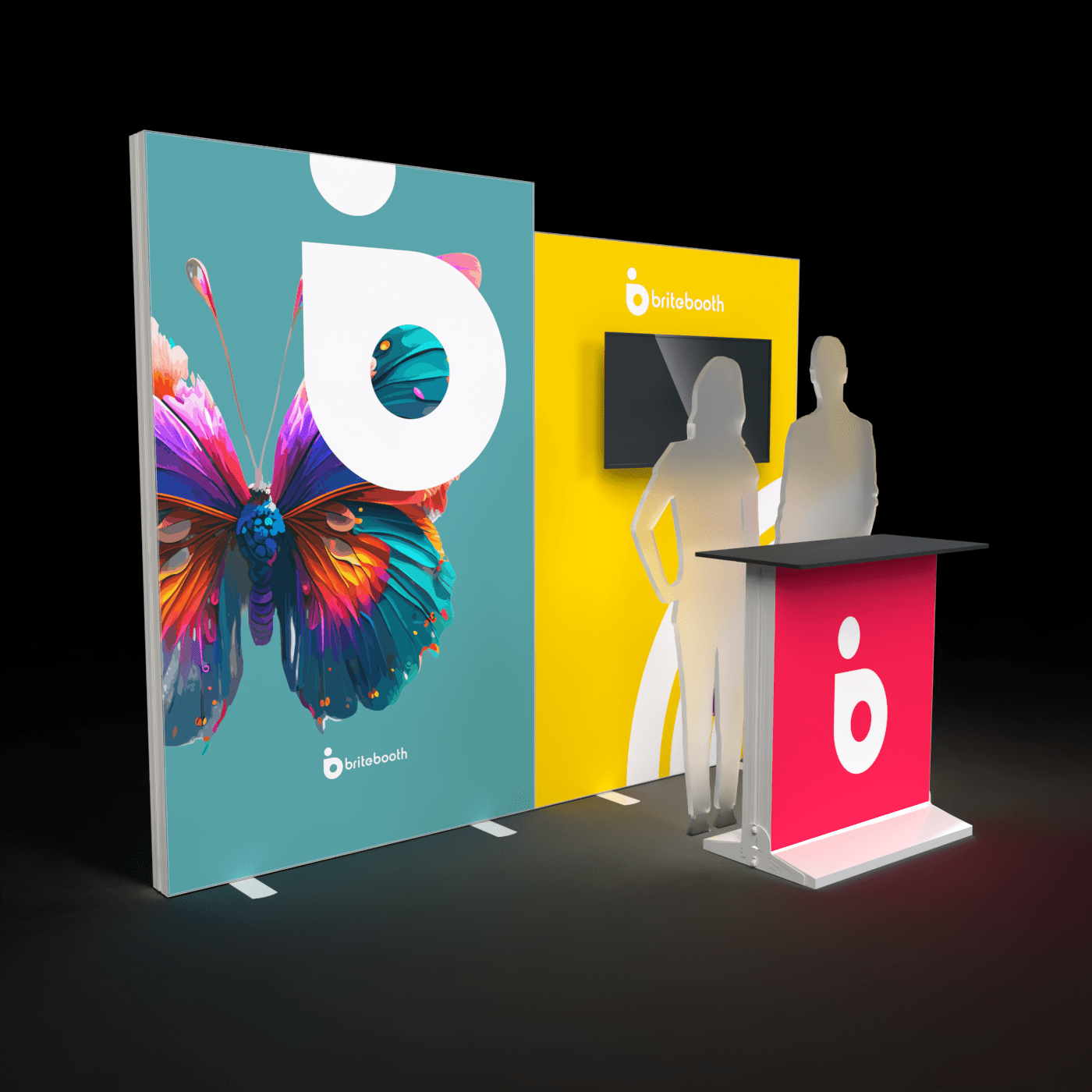 BriteBooth Trade Show Display BrightLine 10ft EK Light Box Kit
