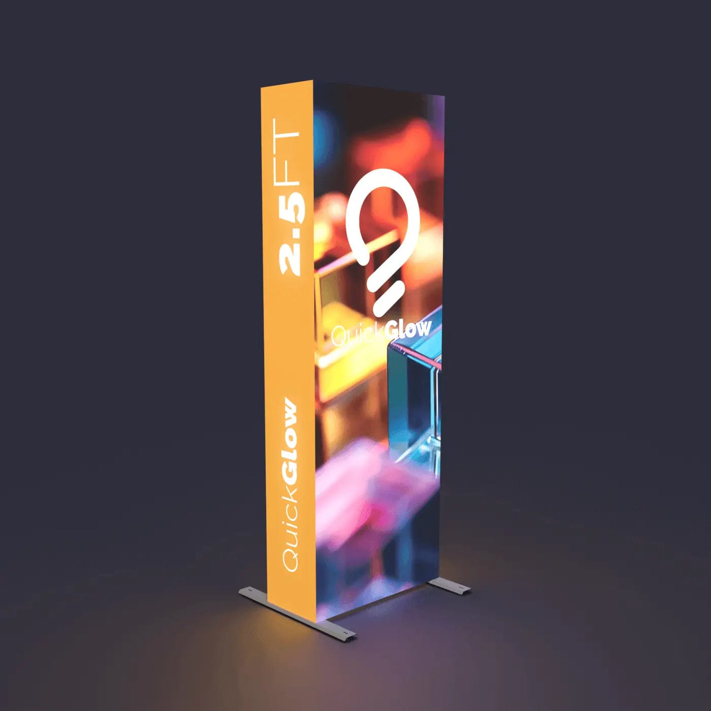 Orbus Trade Show Display Hopup 2.5 Backlit Straight Tension Fabric Display