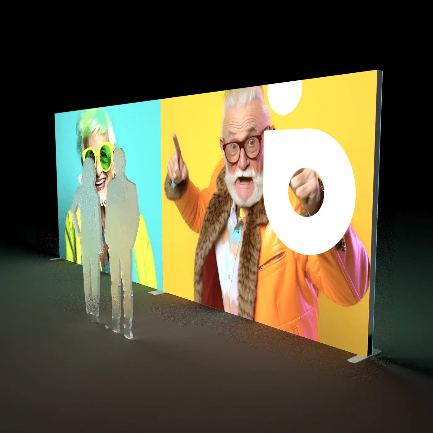 WS Displays Trade Show Display SEGO 20ft x 7.4ft. Mobile Lightbox Double-Sided