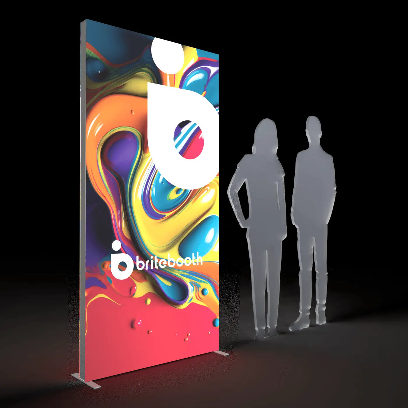 SEGO backlit banner stand lightbox display with double-sided graphics