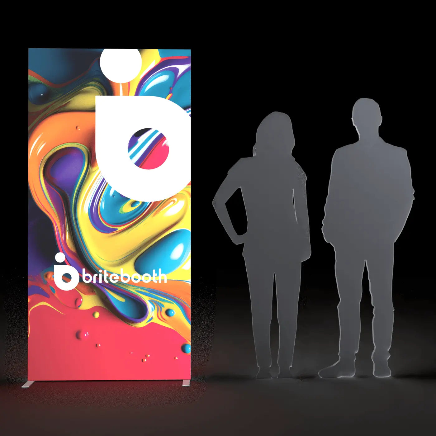 SEGO backlit banner stand lightbox display with double-sided graphics