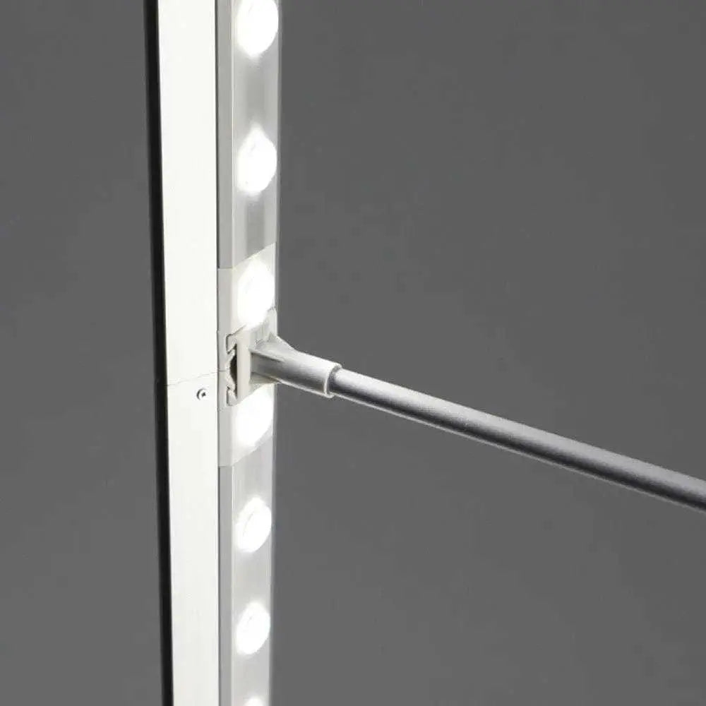 SEGO backlit banner stand lightbox display with double-sided graphics