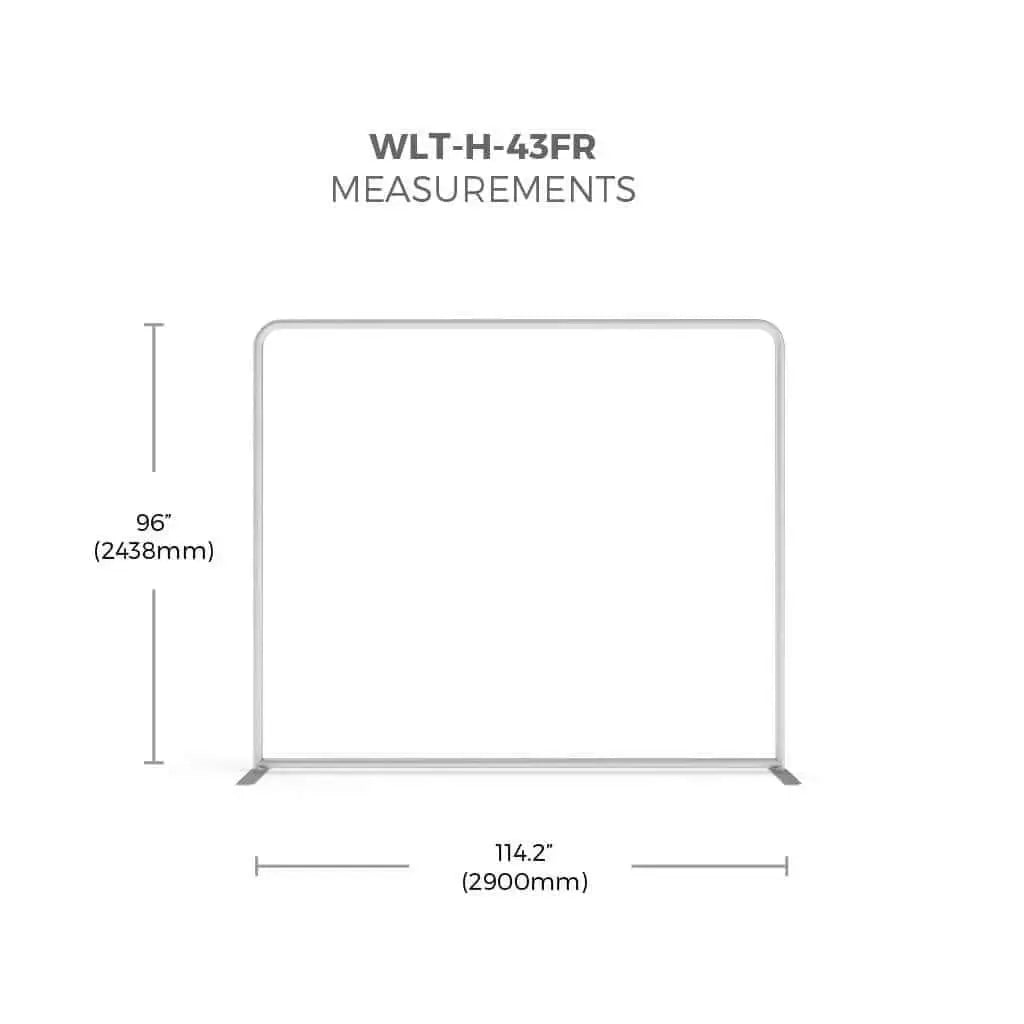 Makitso Trade Show Display WaveLight Backlit Display - 10ft