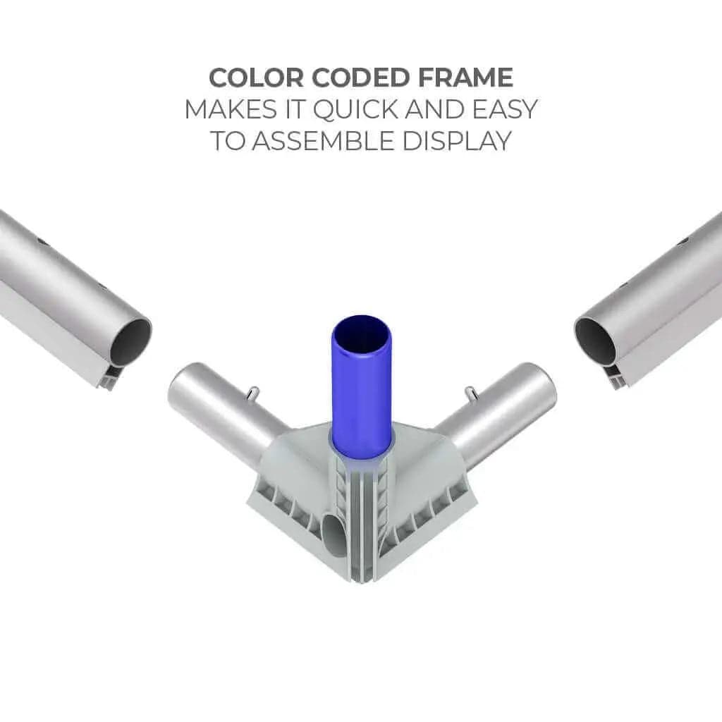 Makitso Trade Show Display 8ft Casonara Backlit Display Wall