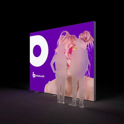 Brandstand USA Trade Show Display 10' BrightLine Wall