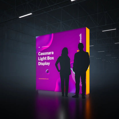 8ft Casonara Backlit Display Wall-Trade Show Light Box and Displays