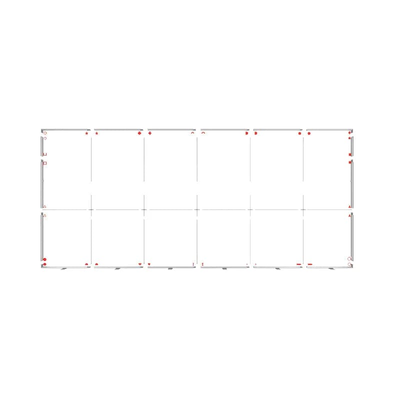 Brandstand USA Trade Show Display 20' BrightLine W Light Box Wall