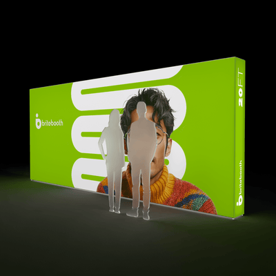 Makitso Trade Show Display 20ft Casonara Backlit Display Wall