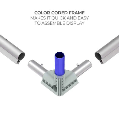 3.5’ Casonara Light Box Counter - 100M-Trade Show Light Box and Displays