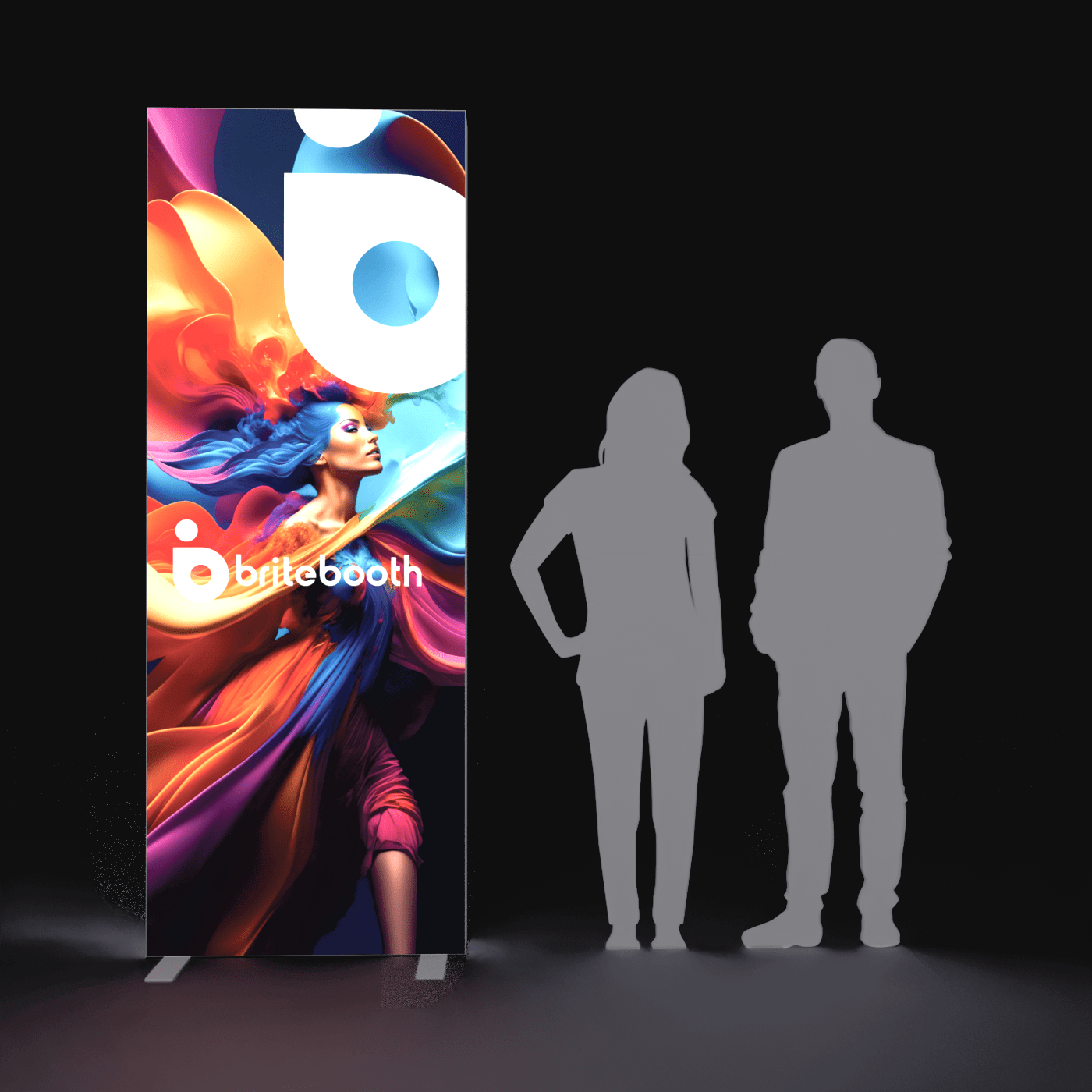 Orbus Trade Show Display 3' X 8' Blaze Light Box Wall