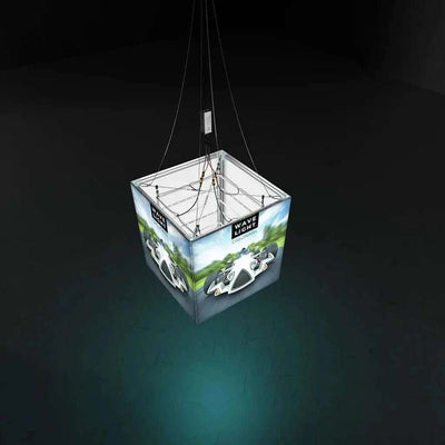 Makitso Trade Show Display 40" Casonara Blimp Cube Hanging Light Box - 100L