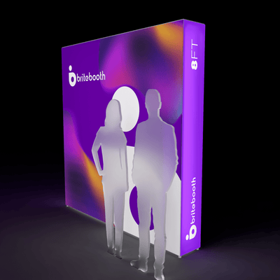 Makitso Trade Show Display 8ft Casonara Backlit Display Wall