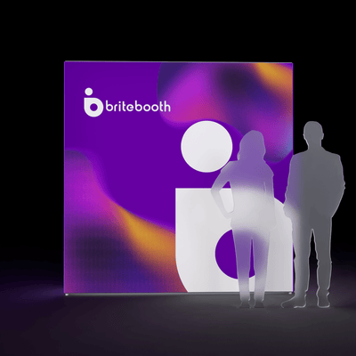 Makitso Trade Show Display 8ft Casonara Backlit Display Wall