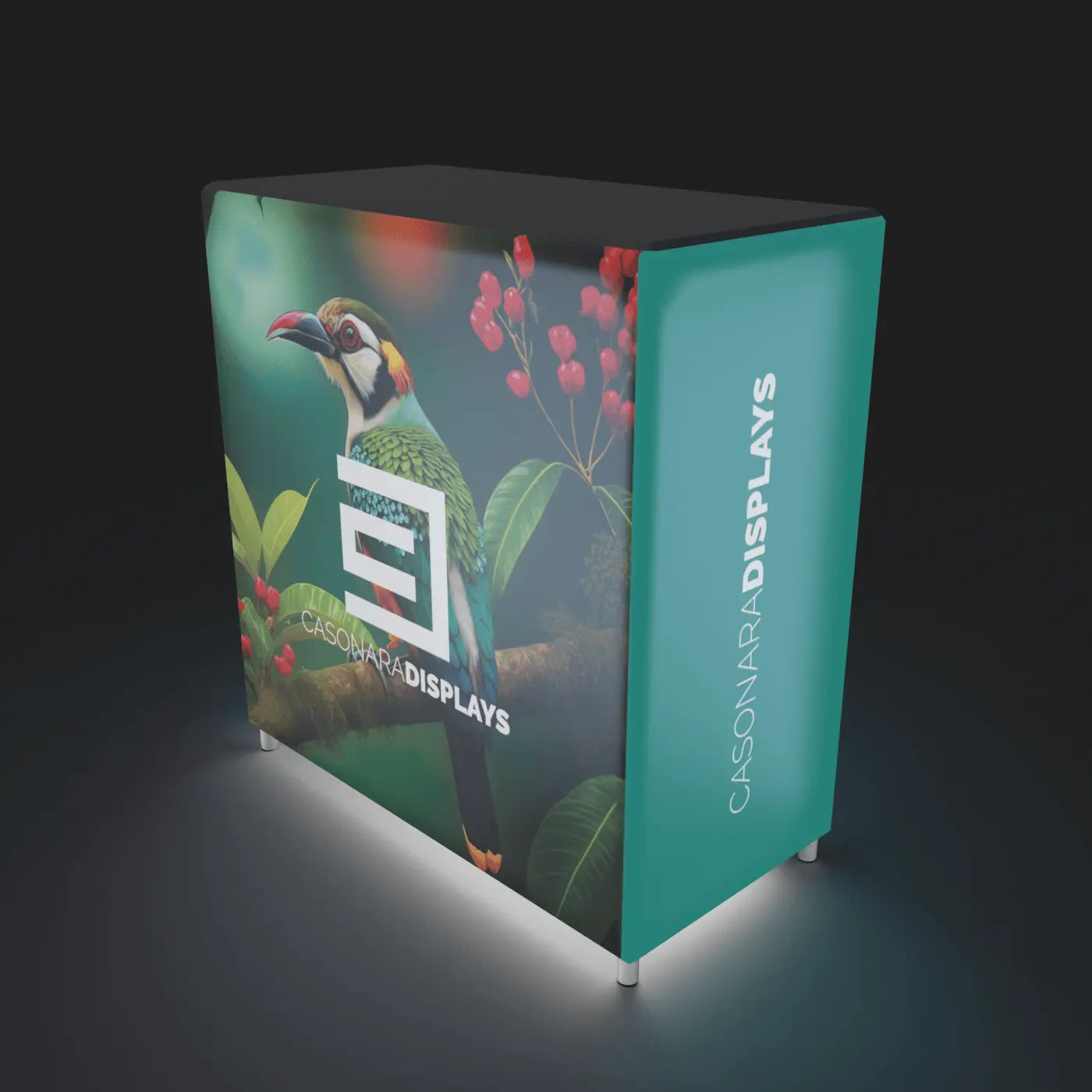 3.5’ Casonara Light Box Counter - 100M-Trade Show Light Box and Displays