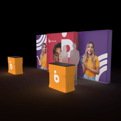 BriteBooth Trade Show Booth Casonara Backlit 20ft Trade Show Display Booth - 20.01