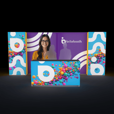 BriteBooth Trade Show Booth Casonara Backlit 20ft Trade Show Display Booth - 20.04