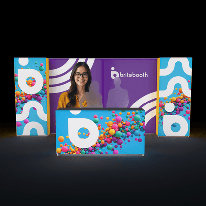 BriteBooth Trade Show Booth Casonara Backlit 20ft Trade Show Display Booth - 20.04