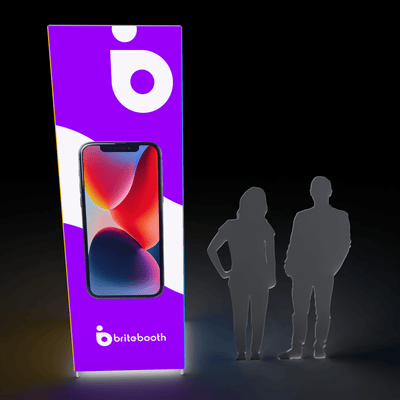 Makitso Trade Show Display Casonara Backlit Tower Light Box - 10ft