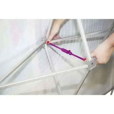 Orbus Trade Show Display Hopup 10ft Backlit Straight Tension Fabric Display