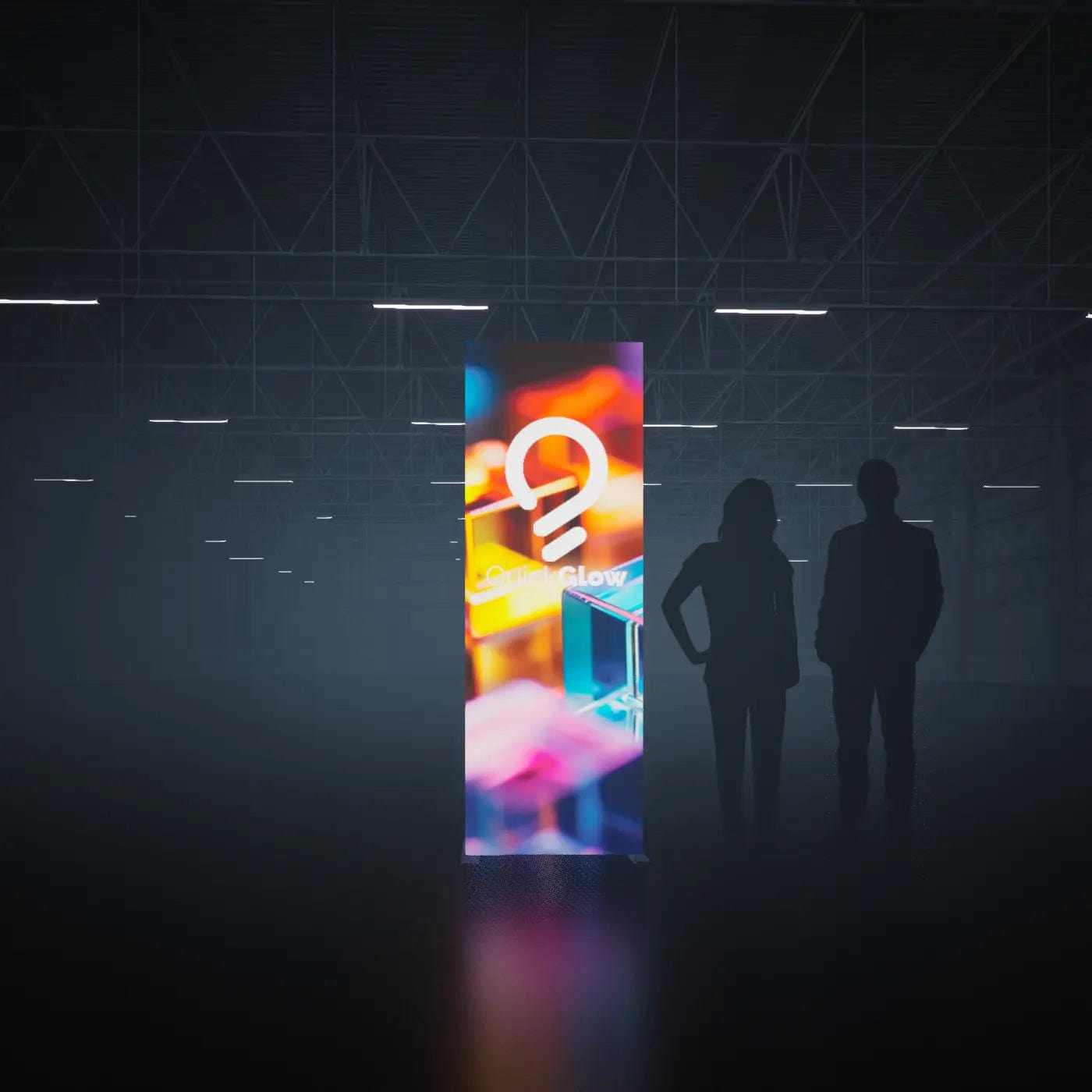Orbus Trade Show Display Hopup 2.5 Backlit Straight Tension Fabric Display