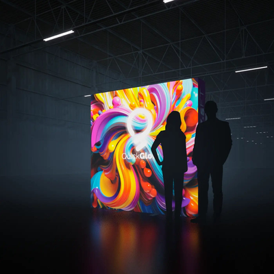 Orbus Trade Show Display Hopup 7.5 Backlit Straight Tension Fabric Display