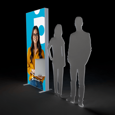 WS Displays Trade Show Display SEGO 3.3 x 7.4ft. Mobile Lightbox Double-Sided