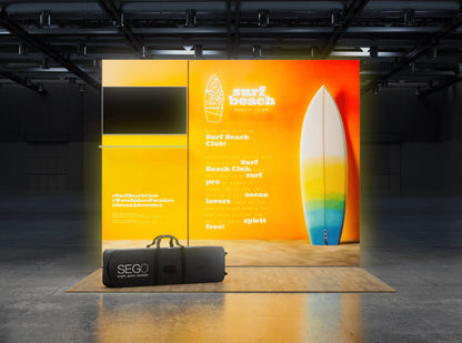 SEGO 9.8 ft Split Media Mobile Lightbox (Double-Sided)