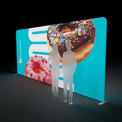 Makitso Trade Show Display WaveLight Backlit Display - 18.5ft