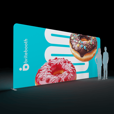 Makitso Trade Show Display WaveLight Backlit Display - 18.5ft