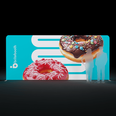 Makitso Trade Show Display WaveLight Backlit Display - 18.5ft