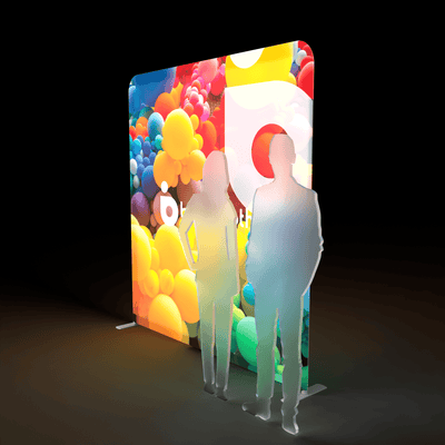 Makitso Trade Show Display WaveLight Backlit Display - 8ft
