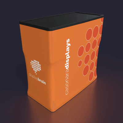 Makitso Trade Show Display Case Hardware and Graphic Wrap CA700 Case-to-counter